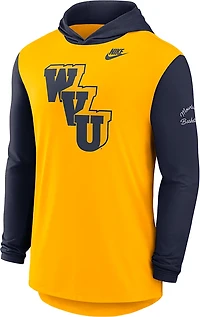 Nike Men's West Virginia Mountaineers Legacy Hooded Long Sleeve T-shirt