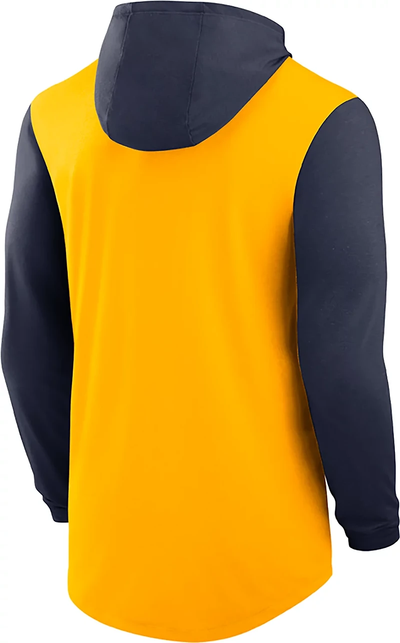 Nike Men's West Virginia Mountaineers Legacy Hooded Long Sleeve T-shirt