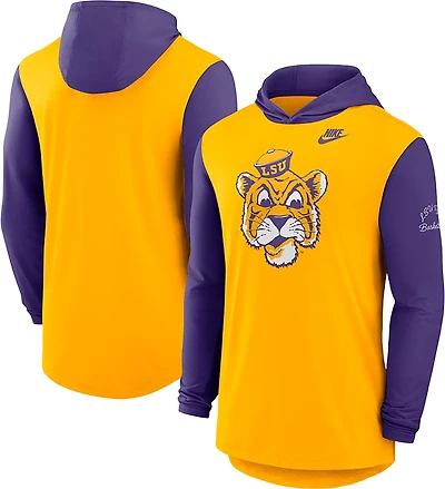 Nike Men's LSU Tigers Legacy Hooded Long Sleeve T-shirt