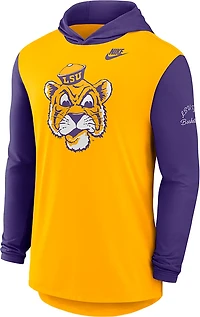 Nike Men's LSU Tigers Legacy Hooded Long Sleeve T-shirt