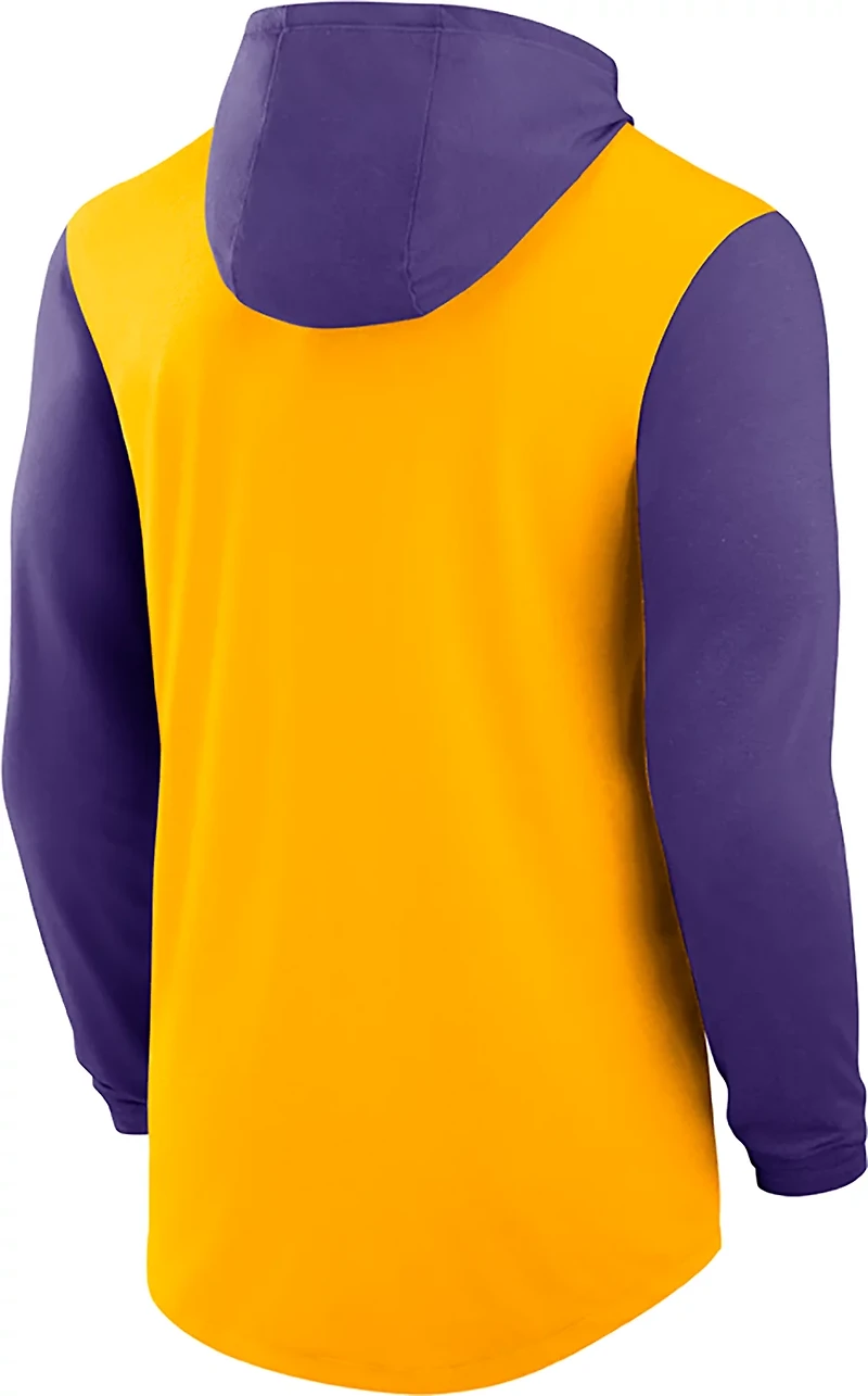 Nike Men's LSU Tigers Legacy Hooded Long Sleeve T-shirt