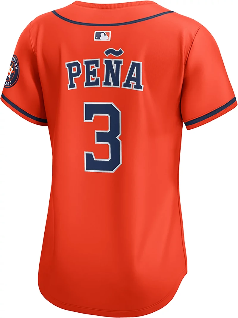 Nike Women's Astros Pena ALT 1 Limited Player N&N Jersey