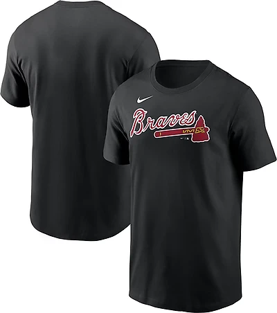 Nike Men's Braves Primetime Cotton Wordmark T-shirt