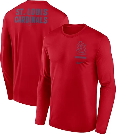 Nike Men's St. Louis Cardinals Primetime 2 Hit Legend Long Sleeve Graphic T-shirt