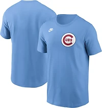 Nike Light Chicago Cubs Cooperstown Wordmark T-Shirt