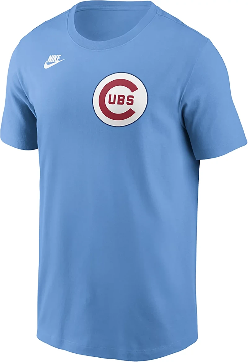 Nike Light Chicago Cubs Cooperstown Wordmark T-Shirt