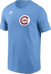 Nike Light Chicago Cubs Cooperstown Wordmark T-Shirt