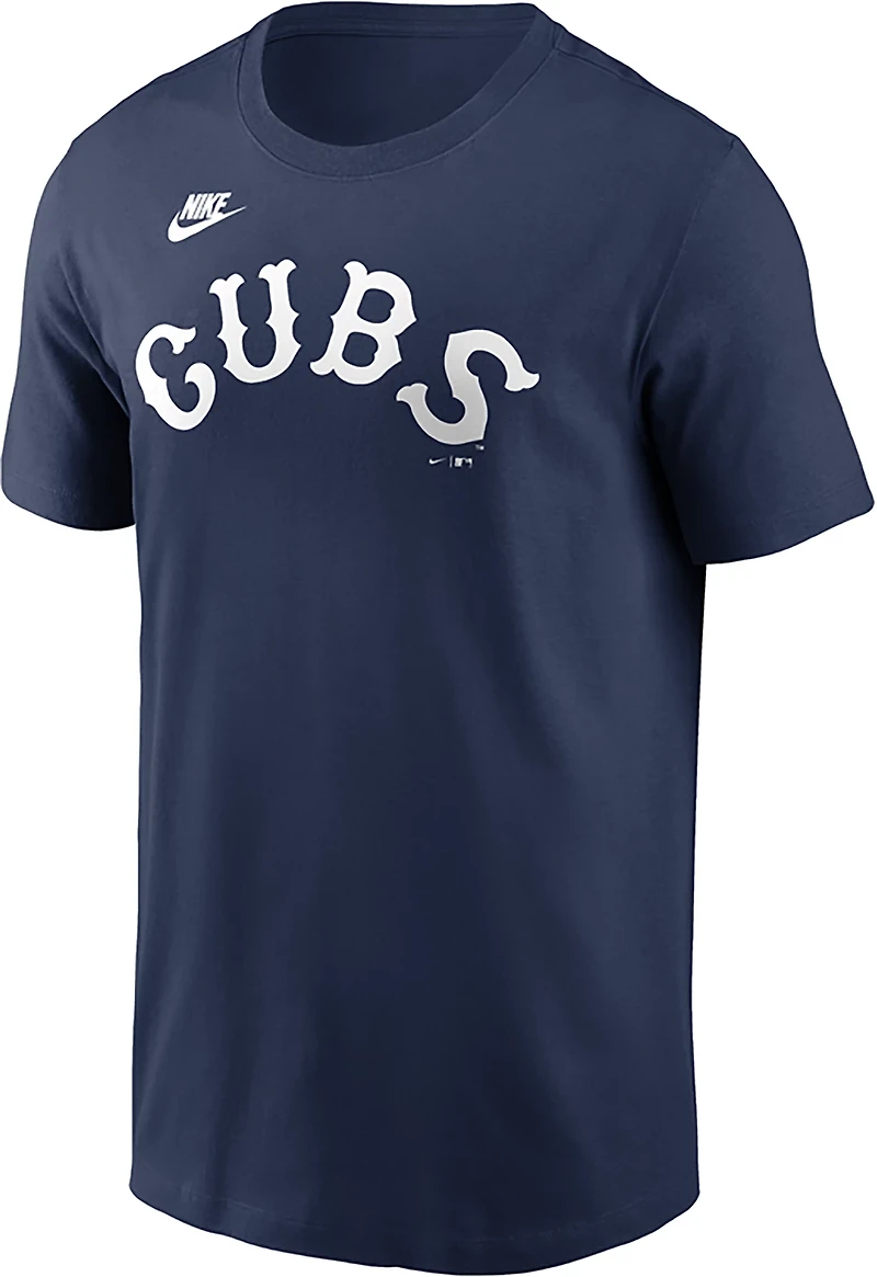 Nike Light Chicago Cubs Cooperstown Wordmark T-Shirt