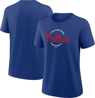 Nike Women's Philadelphia Phillies Primetime Script Cotton Short Sleeve T-shirt
