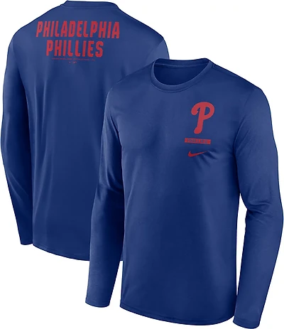 Nike Men's Philadelphia Phillies Primetime 2 Hit Legend Long Sleeve Graphic T-shirt
