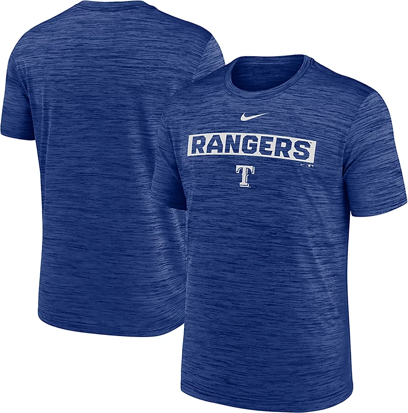 Nike Men's Texas Rangers Primetime Rewind Velocity Graphic T-shirt