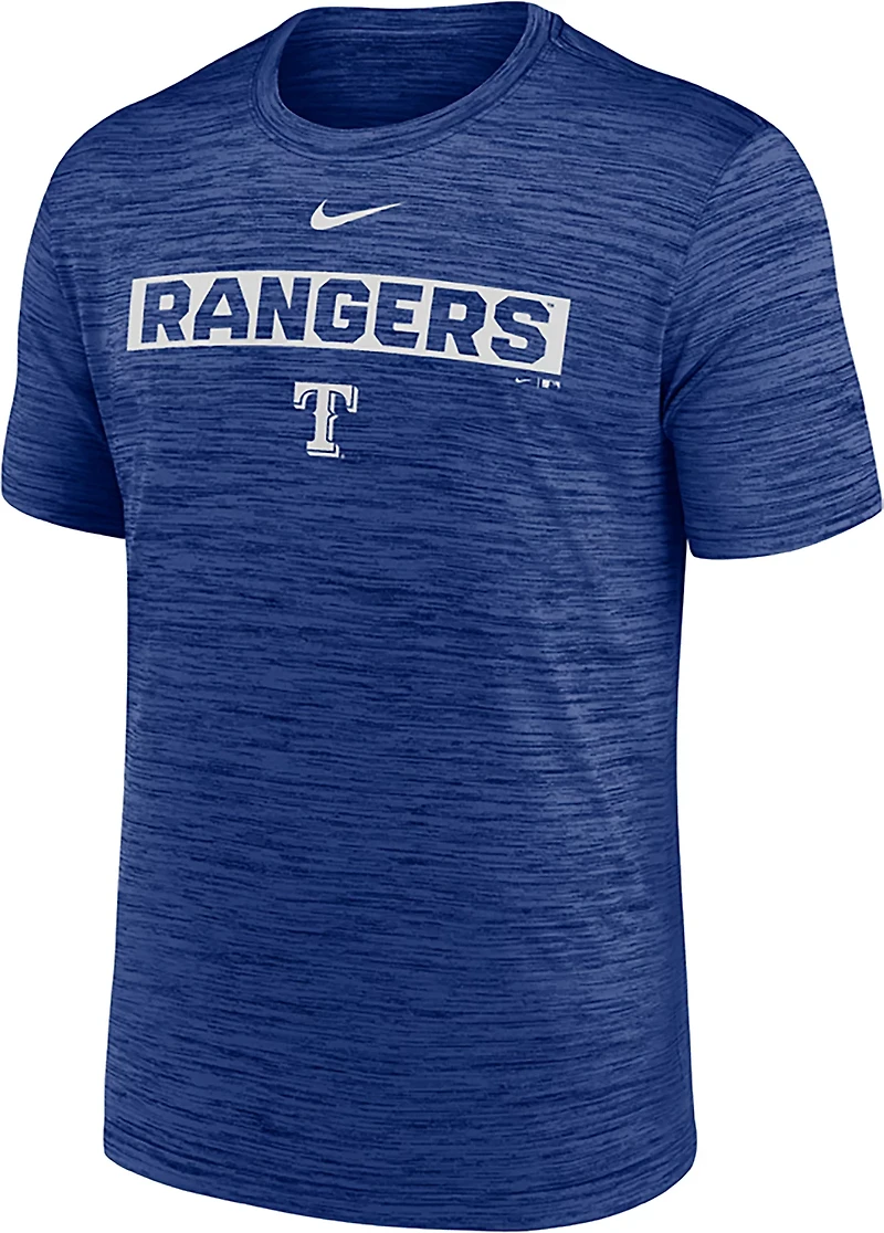 Nike Men's Texas Rangers Primetime Rewind Velocity Graphic T-shirt