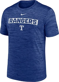 Nike Men's Texas Rangers Primetime Rewind Velocity Graphic T-shirt