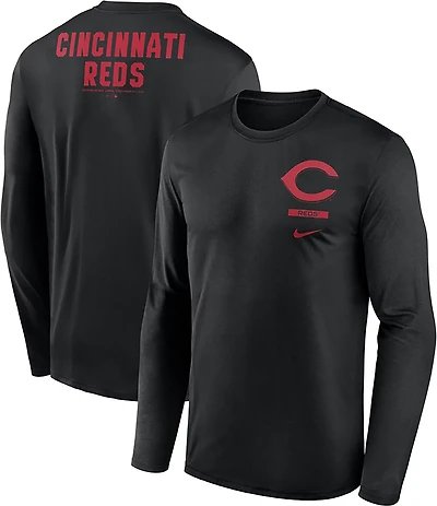 Nike Men's Cincinnati Reds Primetime 2 Hit Legend Long Sleeve Graphic T-shirt