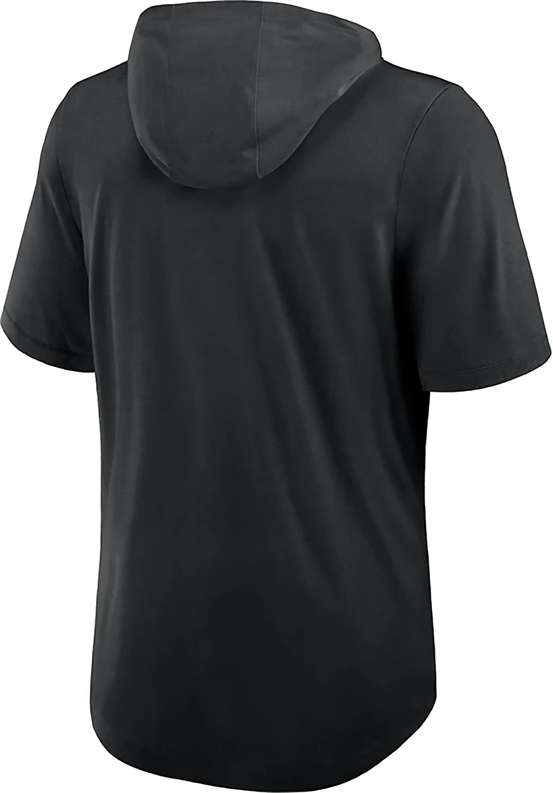 Nike Atlanta Braves Arched Wordmark Tri-Blend Hooded T-Shirt