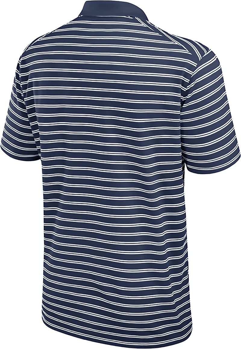 Nike Men's Atlanta Braves Primetime Striped Victory Polo Shirt