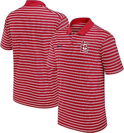 Nike Men's St. Louis Cardinals Primetime Striped Victory Polo Shirt