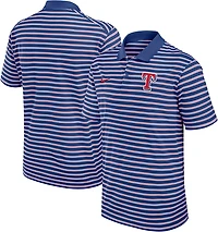 Nike Men's Texas Rangers Primetime Striped Victory Polo Shirt