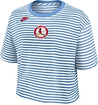 Nike Women's Cardinals Cooperstown Striped Crop T-shirt