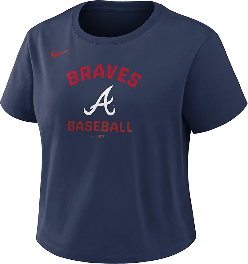 Nike Women's Braves Primetime Inside Block Mod T-shirt