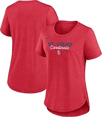 Nike Women's Cardinals Primetime Arched Wordmark Triblend T-shirt