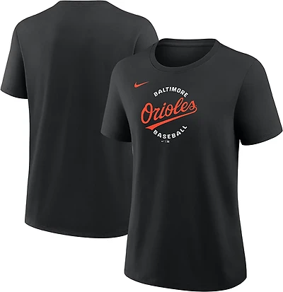 Nike Women's Baltimore Orioles Primetime Script Cotton Short Sleeve T-shirt