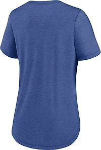 Nike Women's Cubs Primetime Arched Wordmark Triblend T-shirt