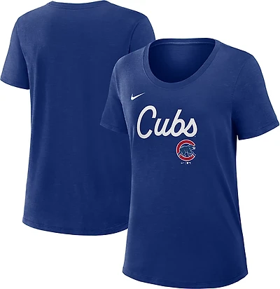 Nike Women's Cubs Primetime Knockout Slub Fashion T-shirt