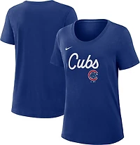Nike Women's Cubs Primetime Knockout Slub Fashion T-shirt