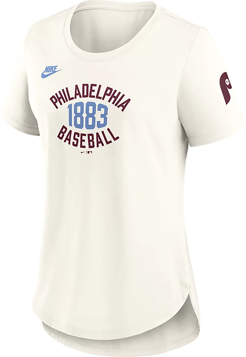 Nike Women's Phillies Cooperstown '70s Inspired Triblend T-shirt