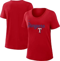 Nike Women's Rangers Primetime Knockout Slub Fashion T-shirt