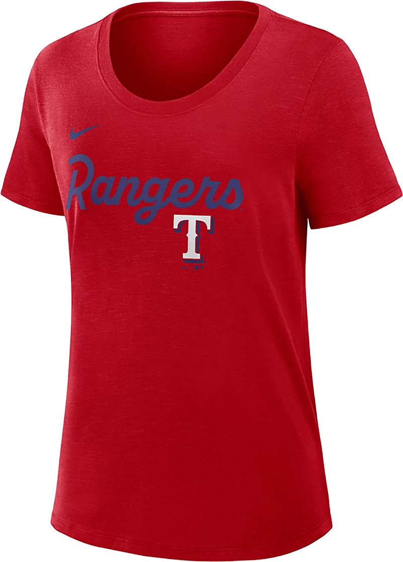 Nike Women's Rangers Primetime Knockout Slub Fashion T-shirt