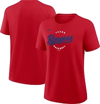 Nike Women's Texas Rangers Primetime Script Cotton Short Sleeve T-shirt