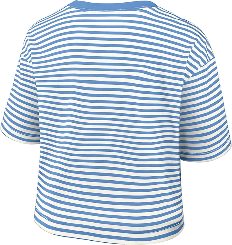 Nike Women's Royals Cooperstown Striped Crop T-shirt