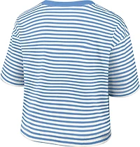 Nike Women's Royals Cooperstown Striped Crop T-shirt