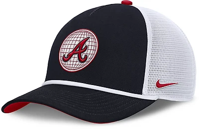 Nike Men's Atlanta Braves Primetime Rise Dri-FIT Structured 5-Panel Trucker Cap
