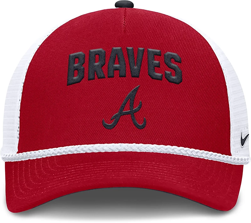Nike Men's Atlanta Braves Primetime Rise Structured Trucker Cap