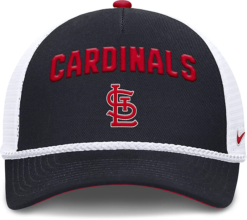 Nike Men's St. Louis Cardinals Primetime Rise Structured Trucker Cap