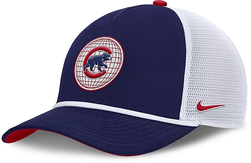 Nike Men's Chicago Cubs Primetime Rise Dri-FIT Structured 5-Panel Trucker Cap