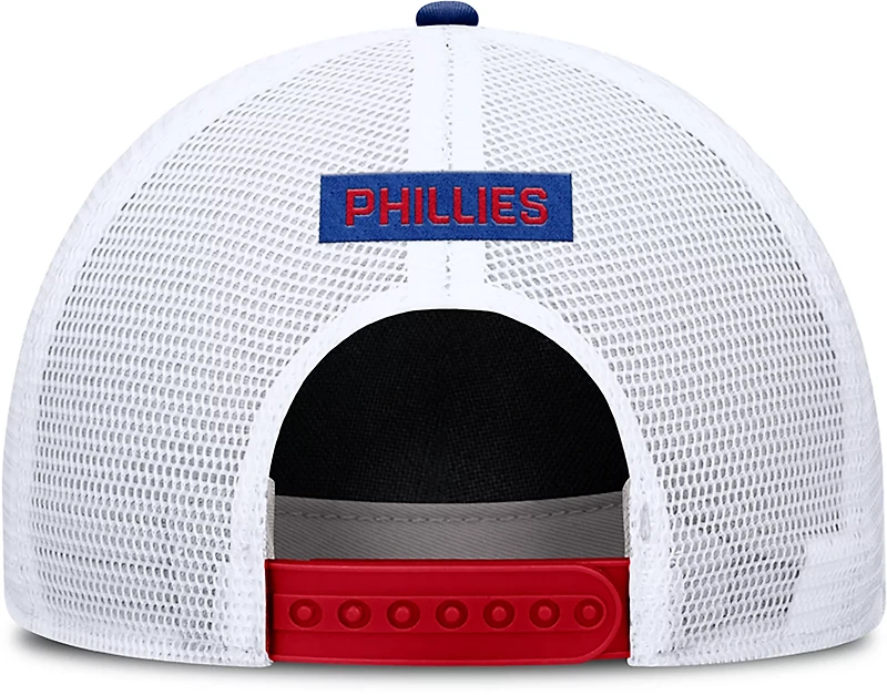 Nike Men's Philadelphia Phillies Primetime Rise Dri-FIT Structured 5-Panel Trucker Cap
