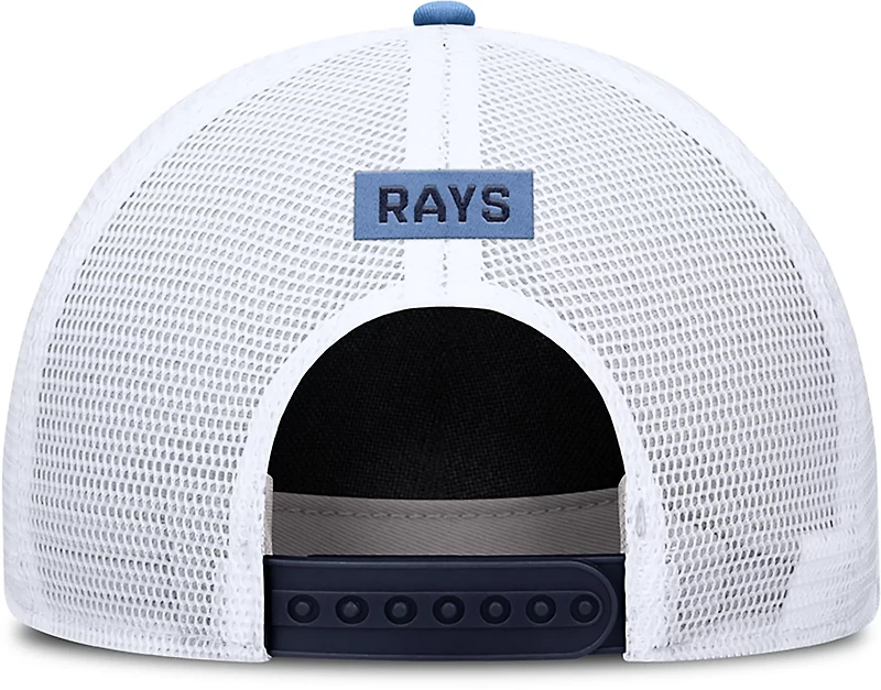 Nike Men's Tampa Bay Rays Primetime Rise Dri-FIT Structured 5-Panel Trucker Cap