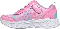 SKECHERS Girls' Preschool Infinite Heart Lights Heart Jewels Shoes
