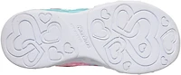 SKECHERS Girls' Preschool Infinite Heart Lights Heart Jewels Shoes