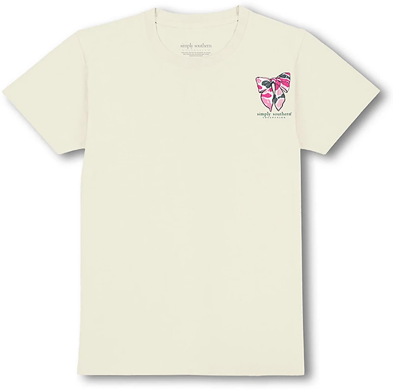 Simply Southern Women's Camo Bow Short Sleeve T-shirt