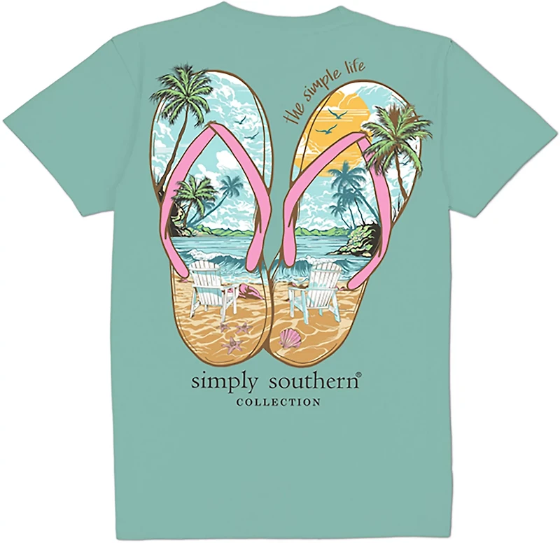 Simply Southern Women's Sandals Graphic T-shirt