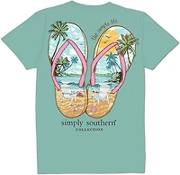 Simply Southern Women's Sandals Graphic T-shirt