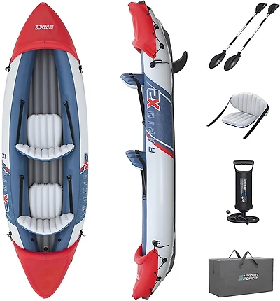 Hydro Force™ Rapid™ 10 ft 6 in X2 Inflatable Kayak Set