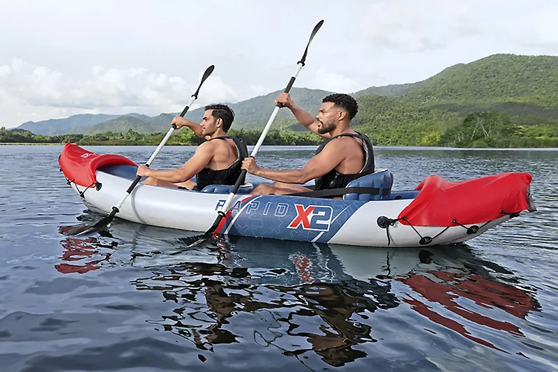 Hydro Force™ Rapid™ 10 ft 6 in X2 Inflatable Kayak Set