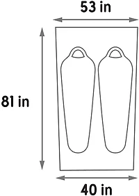 Kelty Grand Mesa 2 Person Tent Footprint