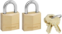 Master Lock Solid Brass Padlocks 2-Pack